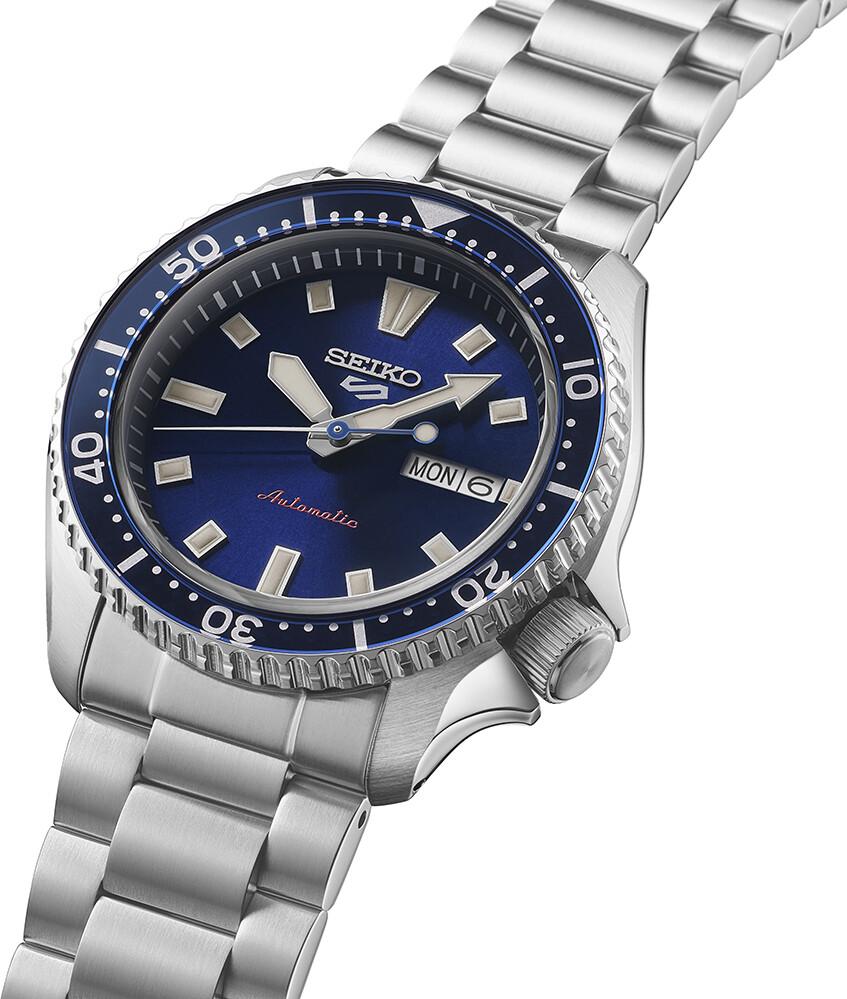 Reloj Seiko 5 Sports SRPL83K1 Esfera azul automático