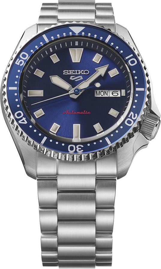 Reloj Seiko 5 Sports SRPL83K1 Esfera azul automático